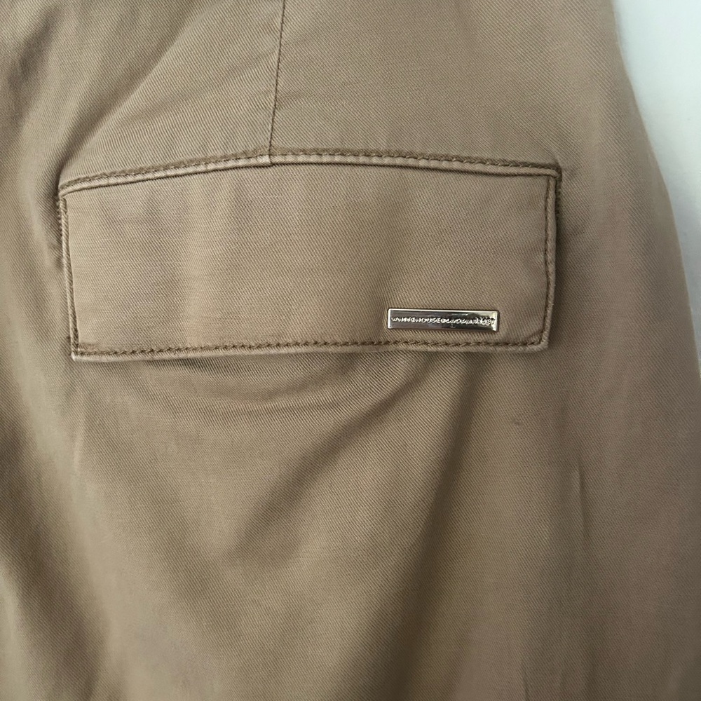 Beige Tapered Ankle High Rise Pants - Picture 13 of 15
